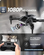 UNO1RC Stone Drone for Adults with 1080P HD Camera, HS430 RC Aircraft Quadcopter with WiFi FPV Live Video for Beginners, Circle Fly, Throw to Go, Toys for Adults or Beginners, 2 Batteries 26 Mins, Easy to Fly, Black