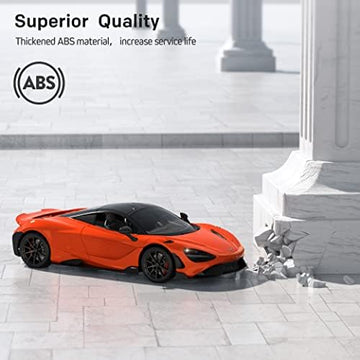 UNO1RC Remote Control Car, McLaren Rc Cars Officially Licensed 1/12 Scale 7.4V 900mAh Toy Car with 12km/h Fast Model Car Headlight for Adults Kids Boys Age 6-12 Year Birthday Ideas Gift Orange