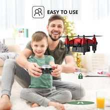 UNO1RC HT02 Mini Drone for Kids Beginners, Easy Pocket RC Quadcopter with Altitude Hold, 3D Flips, 3 Speed Modes, 3 Batteries, Headless Mode, Protection Guards and Emergency Stop, Gift for Boys Girls