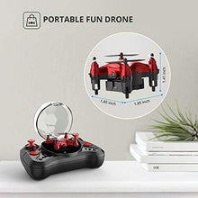 UNO1RC HT02 Mini Drone for Kids Beginners, Easy Pocket RC Quadcopter with Altitude Hold, 3D Flips, 3 Speed Modes, 3 Batteries, Headless Mode, Protection Guards and Emergency Stop, Gift for Boys Girls