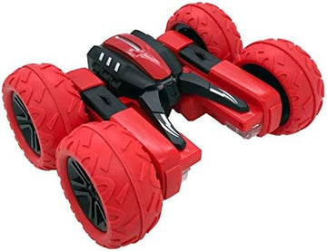 UNO1RC RC Rotating Stunt Cars Flowering Remote Control Cars Toys with Lights Double-Sided Driving 360-degree Flips Rotating Car Toy, Red