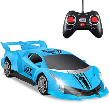 UNO1RC Control Car, 2.4Ghz 1/18 Scale Model Racing Car Toys, RC Car for Kids and Boys with Cool Led Lights, Hobby RC Cars Toys Birthday Gifts for Age 3 4 5 6 7 8-12 Year Old Boys Girls