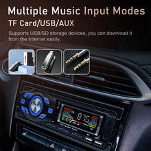 1DIN Car MP3 Player In-Dash Car Radio Stereo Audio Music Stereo Support BT+ USB+ FM+ AUX-IN With Steering Wheel Remote Control