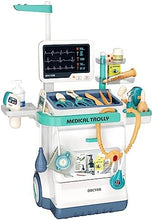 UNO1RC Doctor Kit for Kids, Pretend Medical Station Set for Boys & Girls, 26Pcs Pretend Play Medical Kit Toy, Mobile Cart with Sound and Light Functions, Kids Doctor Kit for Toddlers 3-5 Birthday Gift