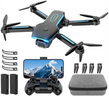 UNO1RC Drone with 1080P HD FPV Camera, RC Aircraft Quadcopter with Headless,3D Flips, One Key Start, Voice/Gravity Control, Speed Adjustment, 2 Batteries, Foldable Drone for Kids, Adults, Beginners