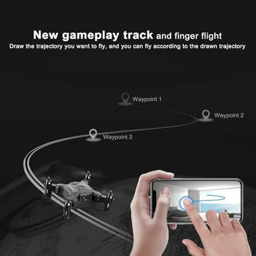 UNO1RC Mini RC Drone With Camera - One-button Takeoff/landing, Gravity Sensor, Gesture Control, 3D Flip, Voice Control, High-definition RC Drone, Suitable For Children, Adults And Beginners