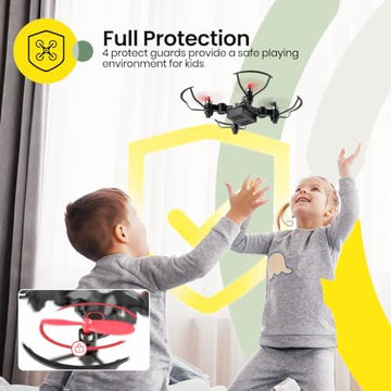 UNO1RC Stone HS190 Foldable Mini Nano RC Drone for Kids Gift Portable Pocket Quadcopter with Altitude Hold 3D Flips and Headless Mode Easy to Fly for Beginners