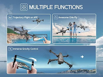 UNO1RC NH760 Drones with 1080P HD Camera for Adults, WIFI FPV Live Video, Foldable Drones for Kids Beginners, Headless Mode, Altitude Hold, RC Quadcopter Toys Gifts with Speed Adjustment, 3D Flips