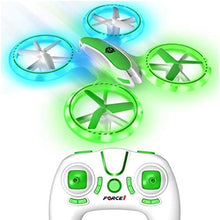 UNO1RC UFO 3000 LED Mini Drone for Kids - Remote Control Drone, Small RC Quadcopter Beginners with LEDs, 360 Flips, 4-Channel Control, 2 Speeds, and Batteries