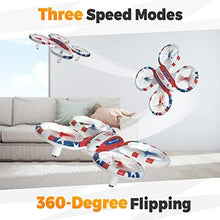 UNO1RC Drones for Kids - RC Drone Indoor, LED Remote Control Mini Drone with 3D Flip and 3 Speed Propeller Full Protect Small Drone Quadcopter for Beginners, Easy to fly Gifts for Kids