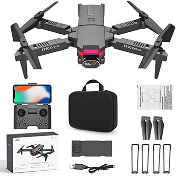 UNO1RC With Camera For Adults, Drone With Dual 4k Hd Fpv Camera Remote Control Toys With Altitude Hold Headless Mode Start Speed Adjustment For Kids Adults Christmas Gift