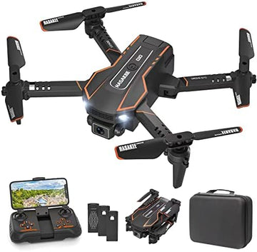 UNO1RC Mini Drone with Camera for Kids, Remote Control Helicopter Toys Gifts for Boys Girls, FPV RC Quadcopter with 1080P Live Video Camera, Gravity Control, 3 Batteries, Carrying Bag