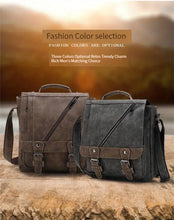 【WEIXIER】 Adjustable Men's Single Satchel Bag, Large Capacity Waterproof Leather Bag