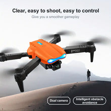 Three-sided Obstacle Avoidance Drone E99 K3 PRO 18 Minutes Battery Life 3.7V1800mAH Rechargeable Battery 5905.51 Inch Remote Control Distance Dual HD Camera Remote Control Quadcopter Children's Toys