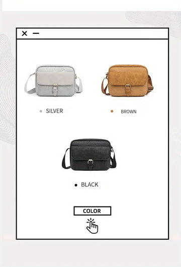 Men's Casual Simple Crossbody Bag, Trendy Shoulder Bag