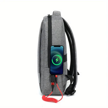 Stylish & Spine-Protected School Backpack for Male & Female Junior High Students - Perfect for Business Trips!