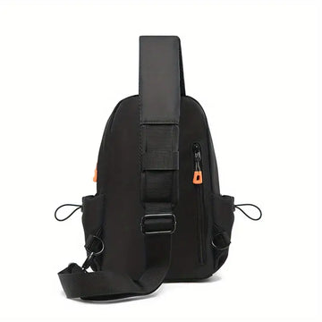 Men's Simple Casual Chest Bag Street Trendy Multi-purpose Shoulder Bag Travel Crossbody Bag