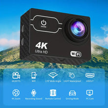 Capture Your Adventures With The 4K 30FPS 16MP Waterproof  WiFi Remote Control Action Camera - Includes 32GB Memory Card!