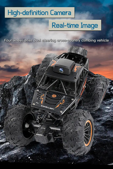 New RC Remote Control Electric Car With Camera, Alloy Remote Control Off-road Climbing Toy Car