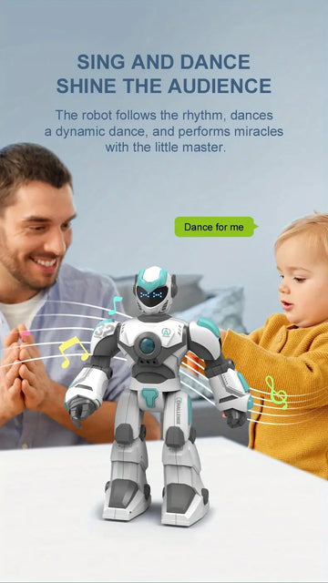 New K8 Large Intelligent Robot Toy 2.4G Remote Control Intelligent Voice Dialogue Robot LED Lamp DIY Programming Music Electric Induction Popular Science Knowledge Storytelling Robot