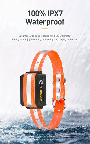 ROJECO Electric Dog Training Collar 3300FT Remote Control IPX7 Waterproof Rechargeable Dog Collar