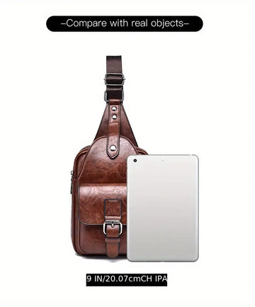 WEIXIER New Spring And Summer Products, Men's One-shoulder Crossbody, High-end Pu Material Fashion