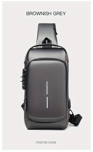 Secure Your Belongings with this Stylish Men's Multisport Anti-Theft Shoulder Messenger Bag