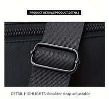 Men's Casual Outdoor Large Capacity Messenger Bag, Lightweight Square Bag