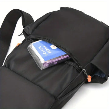 Men's Simple Casual Chest Bag Street Trendy Multi-purpose Shoulder Bag Travel Crossbody Bag