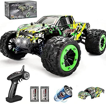 UNO1RC 1:18 Scale 2.4Ghz All-Terrain RC Cars, 40KM/H High Speed 4WD Remote Control Car for Adults Kids, Waterproof Off -Road RC Monster Trucks with 2 Batteries for 40Min Play, RC Toys Gifts for Boys