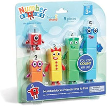 UNO1RC Numberblocks Friends One to Five Figures, Toy Figures Collectibles, Small Cartoon Figurines for Kids, Mini Action Figures, Character Figures, Play Figure Playsets, Imaginative Play Toys
