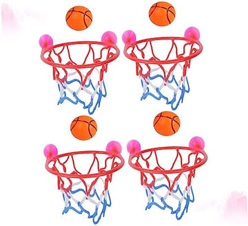 UNO1RC 4PCS Baby Basketball Hoop tub Basketball Hoop Childs Basketball Hoop and Ball Twerk Pong Mini Basketball Ball Baby Bath Toys Basketball playset for Kids pingpong Toddler Indoor