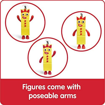 UNO1RC Numberblocks Friends One to Five Figures, Toy Figures Collectibles, Small Cartoon Figurines for Kids, Mini Action Figures, Character Figures, Play Figure Playsets, Imaginative Play Toys