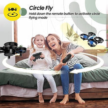 UNO1RC Stone Mini Drone for Kids and Beginners RC Nano Quadcopter Indoor Small Helicopter Plane with Auto Hovering, 3D Flip, Headless Mode and 3 Batteries, Great Gift Toy for Boys and Girls, Blue