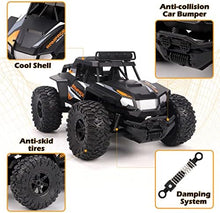 UNO1RC RC Car, 1/14 Scale 2WD High Performance Off Road Car, 2.4Ghz Radio Control Anti-Interference Electronic Truck with 2 Rechargeable Batteries, Great Gifts for Kids and Adults