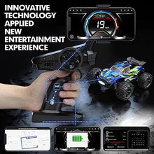 UNO1RC GO H16GT 1/16 Scale RTR Remote Control Car for Adults, GPS Max 40 Km/h Fast RC Cars with LED Light, Race Offroad RC Truck, Remote Control Monster Trucks, RC Truggy with 2S Lipo Battery