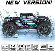 UNO1RC RC Cars 1/18 Scale 4WD Off-Road Monster Trucks with 36+KM/H High Speed, 2.4 GHz Remote-Controlled Electric All Terrain Waterproof Vehicles with Rechargeable Battery for Kids and Adults RTR