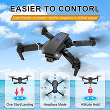 UNO1RC Newest Drone with 1080P Camera-2K UAV:2 Batteries,One Key Take Off/Land,Altitude Hold,Automatic Avoidance Obstacles,360° Flip-Carrying Case With Remote Control For All, Black