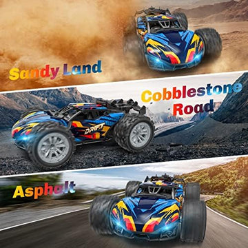 UNO1RC Cars for Boys Age 3-8, Monster Trucks Remote Control Car with Spray, 2.4Ghz Rc Drift Car Toys for 3 4 5 6 Year Old Boys Girls, 1/20 All Terrains Electric Toy Car Gift for 3-8 Year Old Boys Girls