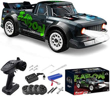 UNO1RC 1/16 Remote Control High Speed Car, 4WD RC Drifting Racing Cars Fast 20MPH Truck 2.4Ghz Off-Road 4X4 Buggy Car Speed & Steering Control Vehicle Toy with Lights for Kids and Adults