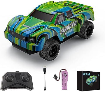 UNO1RC Remote Control Truck, 2.4Ghz Rechargeable 1:24 RC Cars, Monster Truck with Colored Lights Toy,Christmas Birthday Gift for Boys 8-12 and Girls 4-7, Adults