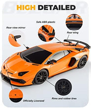 UNO1RC Remote Control Car Licensed RC Series, 1:24 Scale Remote Control Lambor Aventador SVJ Electric Sport Racing Hobby Toy Car Model Vehicle for Boys,Girls,Teens and Adults Gift (Orange)