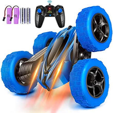 UNO1RC Remote Control Car, 4WD RC Cars with Double Sided 360 Degrees Tumbling and Rotating, 2.4GHZ RC Stunt Car with LED, RC Car Toys for 8 Year Old Boys Girls