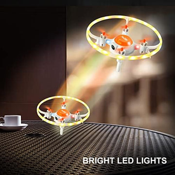 UNO1RC Mini Drone for Kids,Remote Control drone toys Hobby RC Quadcopter with Yellow&White LED Light,360 Flips, Altitude Hold,Headless Mode,Easy to fly Kids Gifts Toys for Boys and Girls