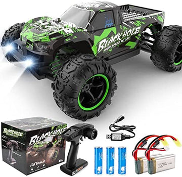 UNO1RC Control Car RC Cars for Adults Kids, 1:18 RC Car RC Truck, 4WD High Speed 40+ KM/H Off Road Monster Trucks for Boys, 2.4GHz Toy Trucks with 5 Batteries, 50+ Mins Play Gift,Green