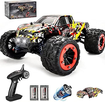 UNO1RC 1:18 Scale 40+km/h High Speed Remote Control Car, 4x4 Waterproof Off Road RC Cars, Fast 2.4GHz All Terrain Toy Trucks Gifts for Boys and Adults, 2 Batteries for 40mins Fun