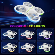 UNO1RC M28 Mini Drones for Kids and Beginners, Small LED RC Quadcopter with Headless Mode, Auto Hovering, 3D Flip, 3 Speed, Colorful LED Lights, 2 Batteries (15MINIS), Great Gift Toy for Boys and Girls