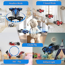 UNO1RC 2Pack Mini Drones for Kids,Beginners,Adults, Small RC Drone Quadcopter with 2-In-1 Race and Fly Mode,LED Light,Altitude Hold,3D Flip,4 Batteries,Stress Relief for Adult,Toy Gift for Boys Girls