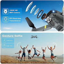 UNO1RC Drone with Camera for Adults Kids, 1080P HD Camera FPV Drone with Upgrade Altitude Hold, Gestures Selfie, Waypoint Fly, 3D Flip, One Key Start, 3 Speed Mode, 2 Batteries