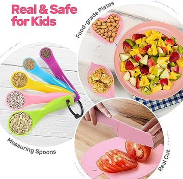 UNO1RC STONE Pretend Play Kitchen Accessories Toy, Kids Kitchen Playset with Stainless Steel Play Pots and Pans, Cutting Play Food. Storage Box, Cooking Utensils, Kids Cooking Set for Boys Girls